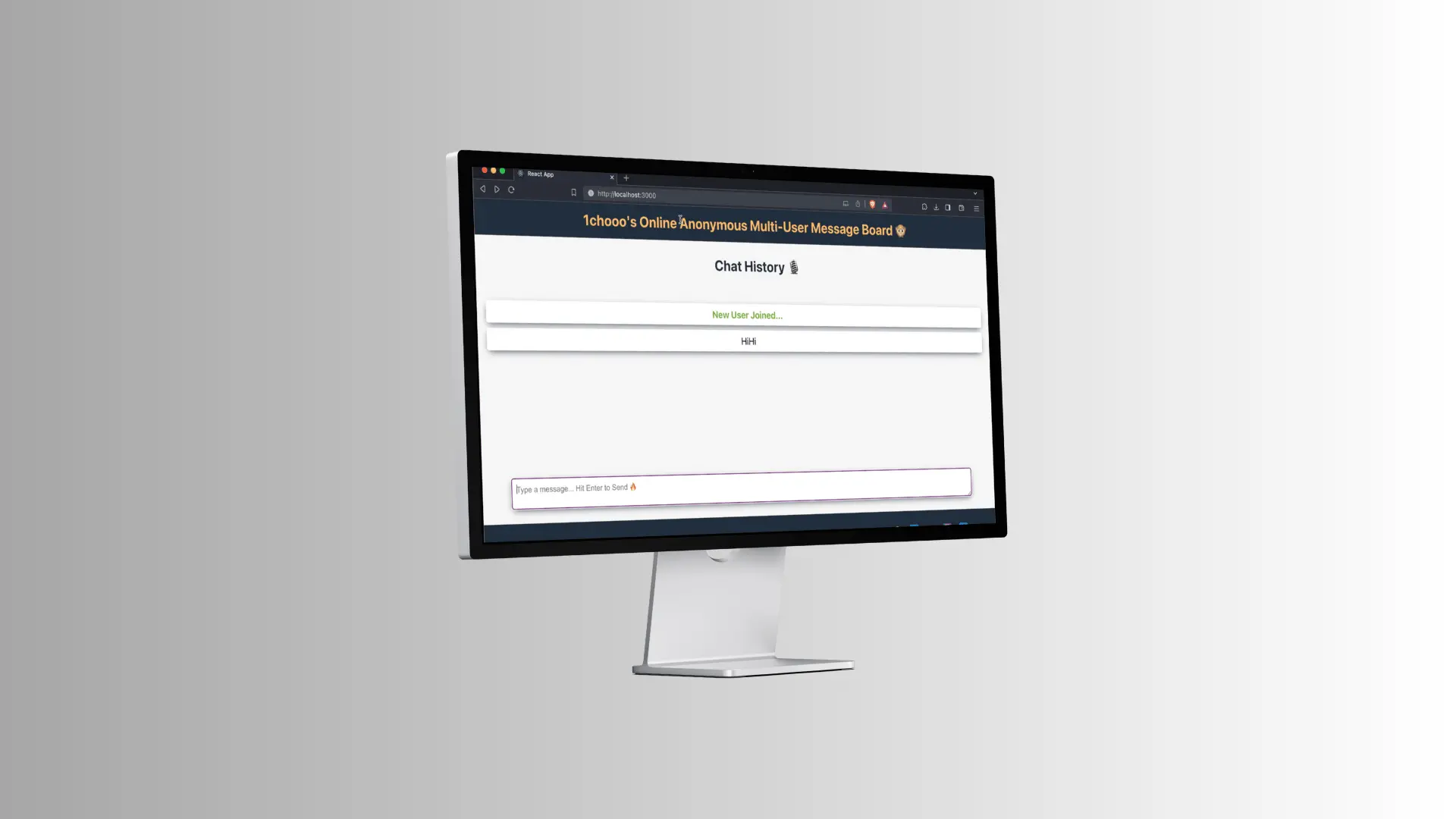 Online Anonymous Multi-User Message Board
